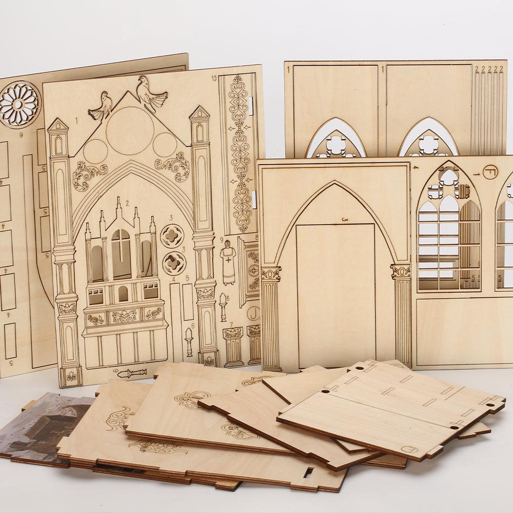 Puzzloria™ | DIY Booknook Kit (Pray in The Church) - Puzzloria