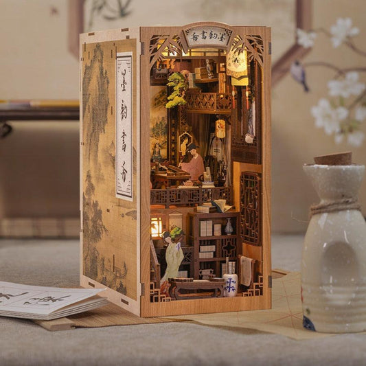 Puzzloria™ | DIY Booknook Kit(Rhyme Bookstore) - Puzzloria