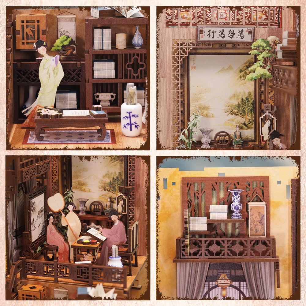 Puzzloria™ | DIY Booknook Kit(Rhyme Bookstore) - Puzzloria