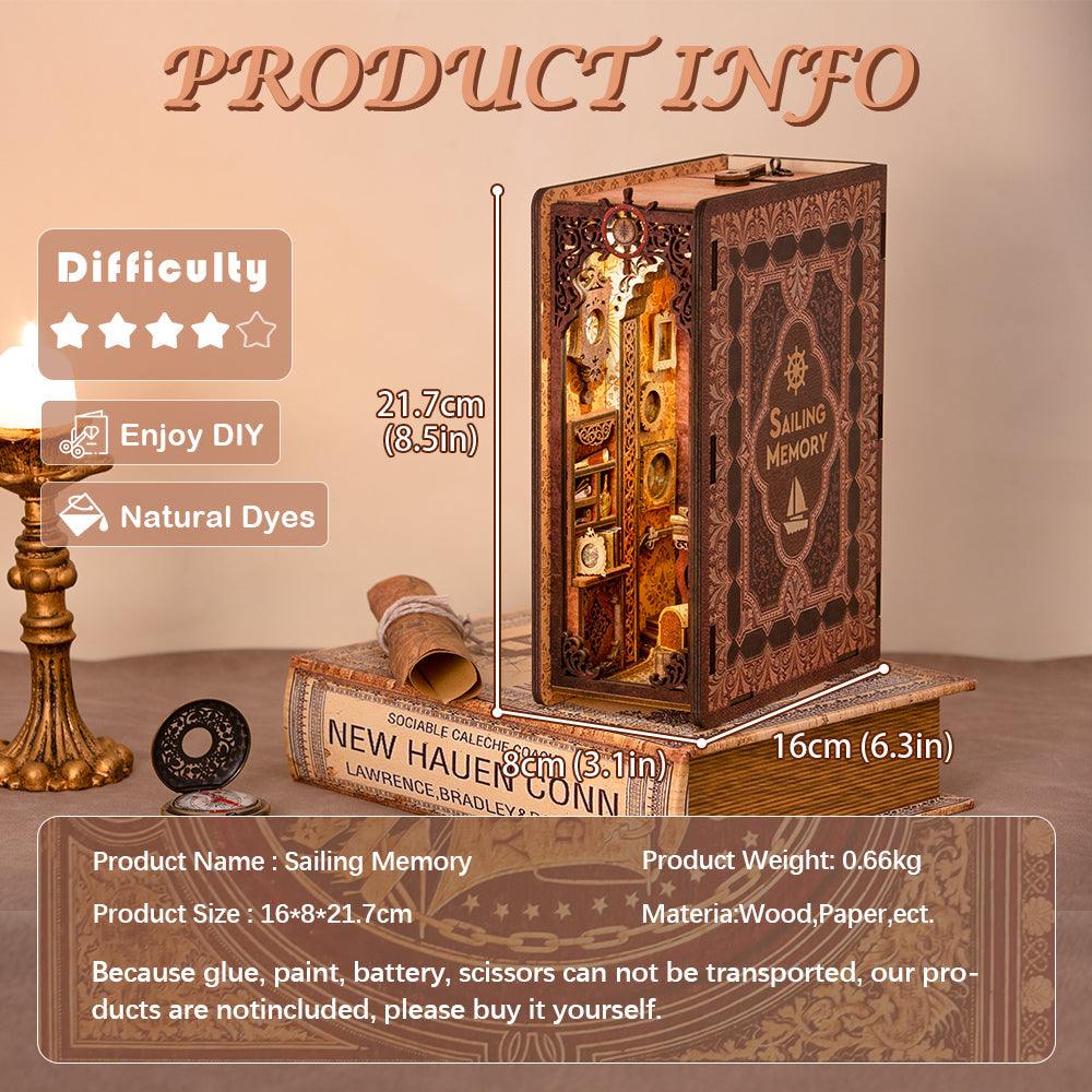 Puzzloria™ | DIY Booknook Kit (Sailing Memory) - Puzzloria