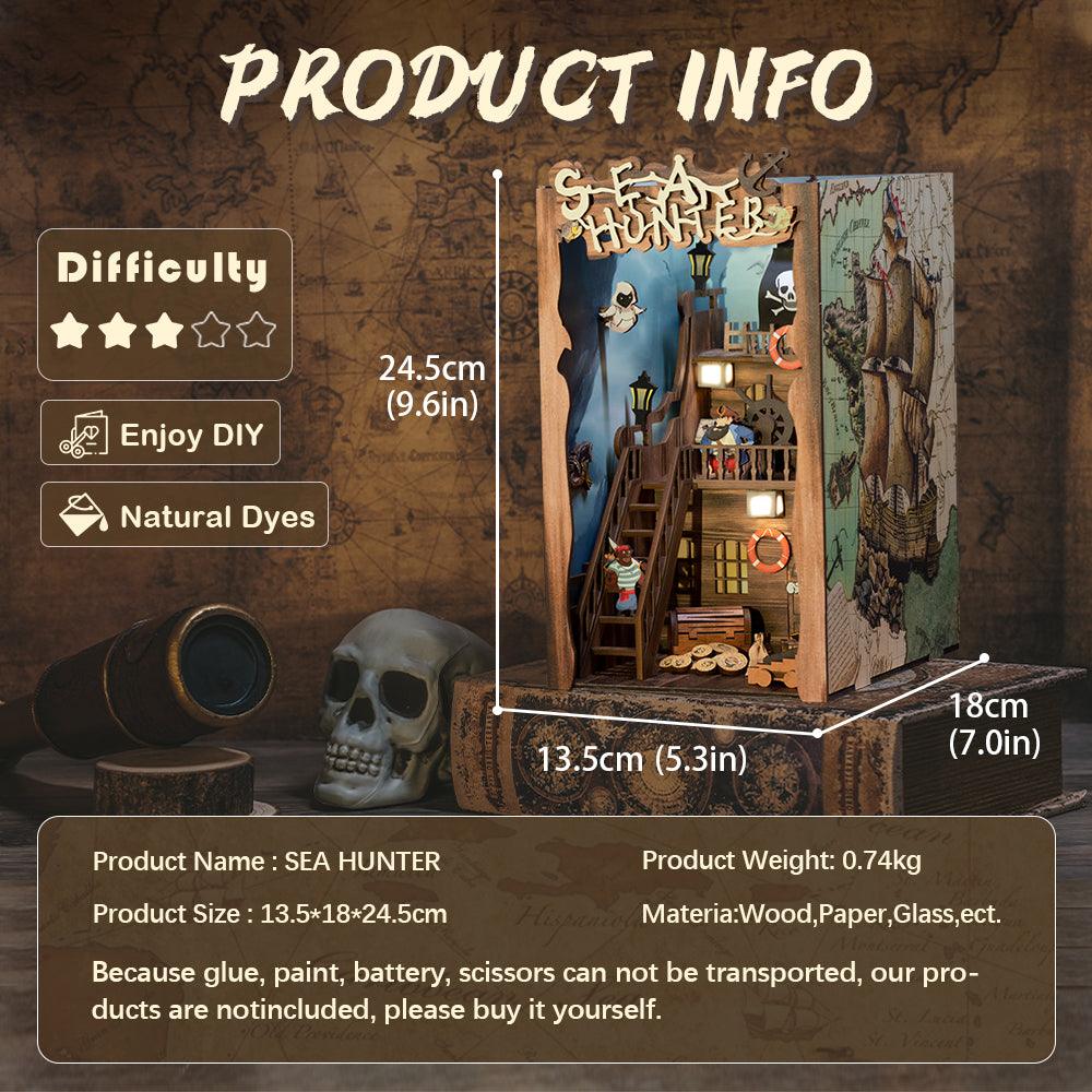 Puzzloria™ | DIY Booknook Kit (Sea Hunter) - Puzzloria