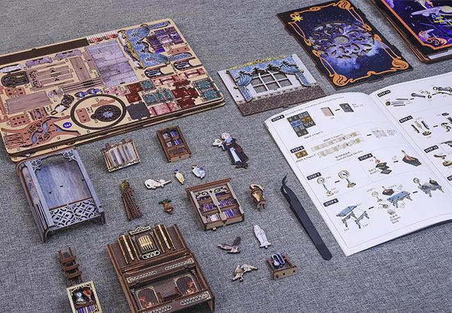 Puzzloria™ | DIY Booknook Kit(THE NEBULA REST ROOM) - Puzzloria