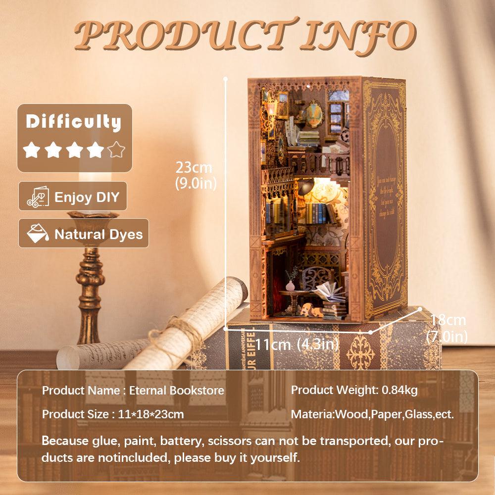 Puzzloria™ | DIY Booknook Kit (Eternal Bookstore) - Puzzloria