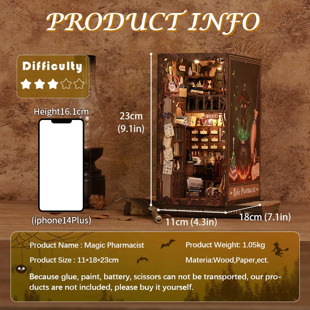 Puzzloria™ | DIY Booknook Kit (Magic Pharmacist) - Puzzloria