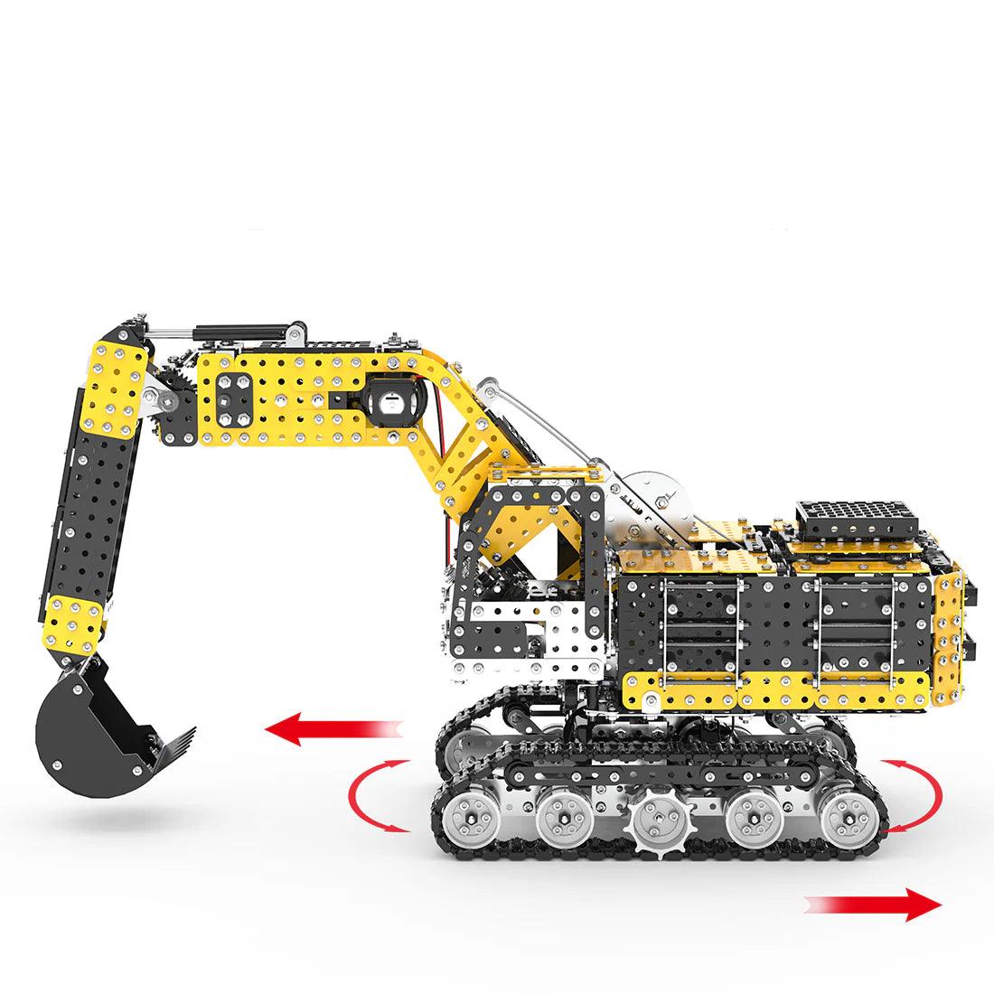 Puzzloria™ | Remote Control Metal Excavator 3D Puzzle - 2544 Precision Parts - Puzzloria