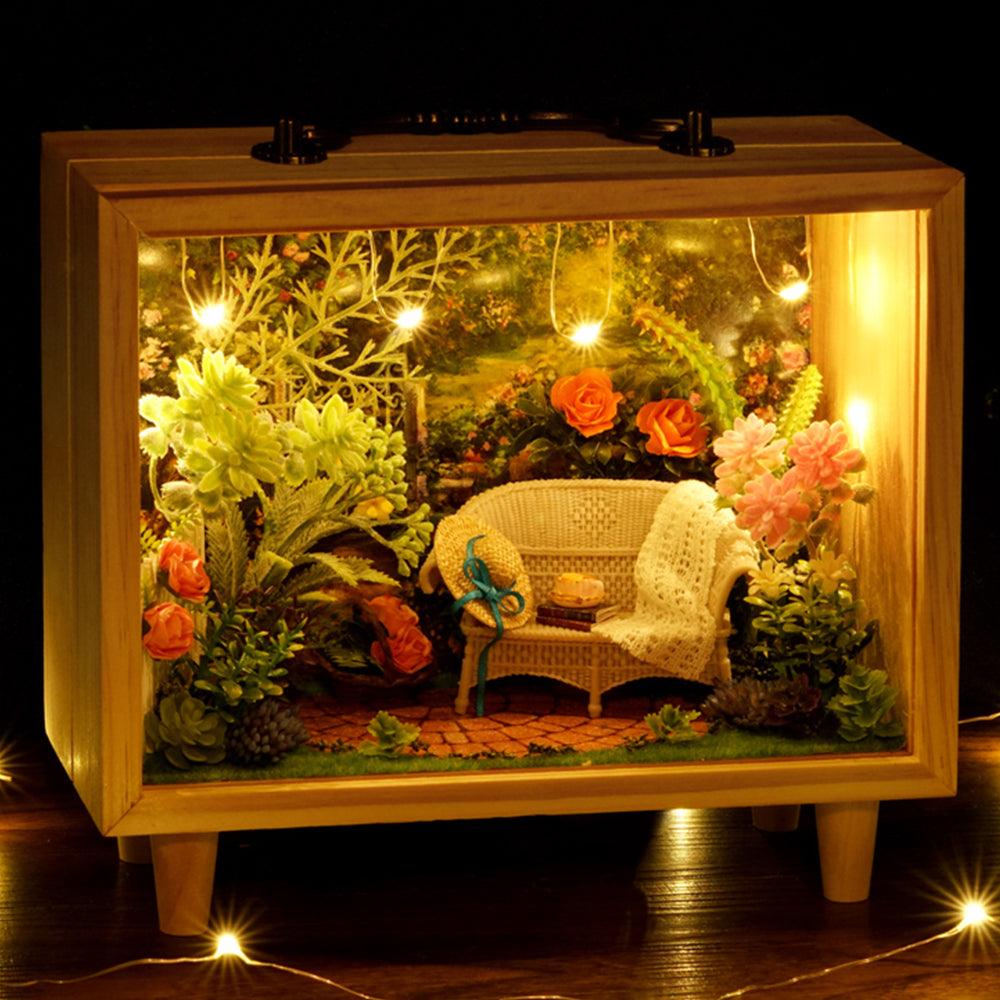 Puzzloria™ | DIY Dollhouse Kit (Small wooden box) - Puzzloria