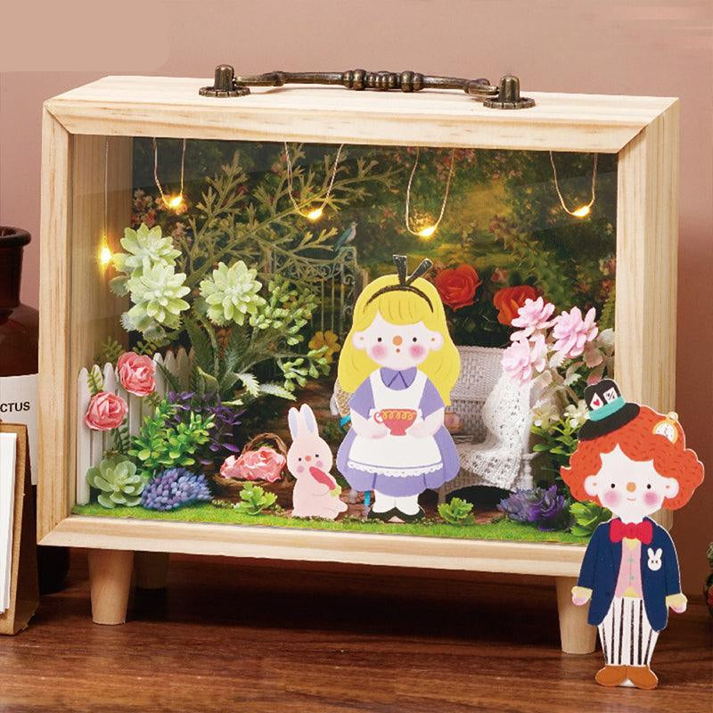Puzzloria™ | DIY Dollhouse Kit (Small wooden box) - Puzzloria