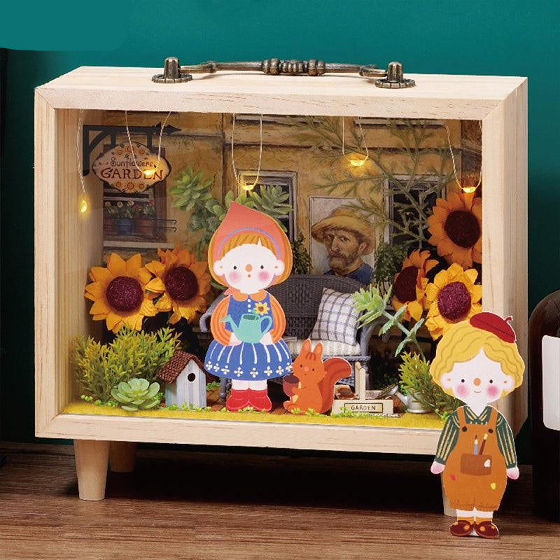 Puzzloria™ | DIY Dollhouse Kit (Small wooden box) - Puzzloria