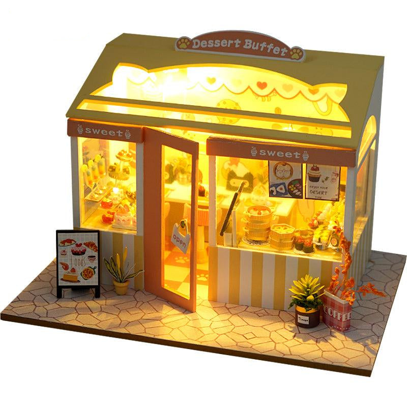 Puzzloria™ | DIY Dollhouse Kit ( Dream Shop) - Puzzloria