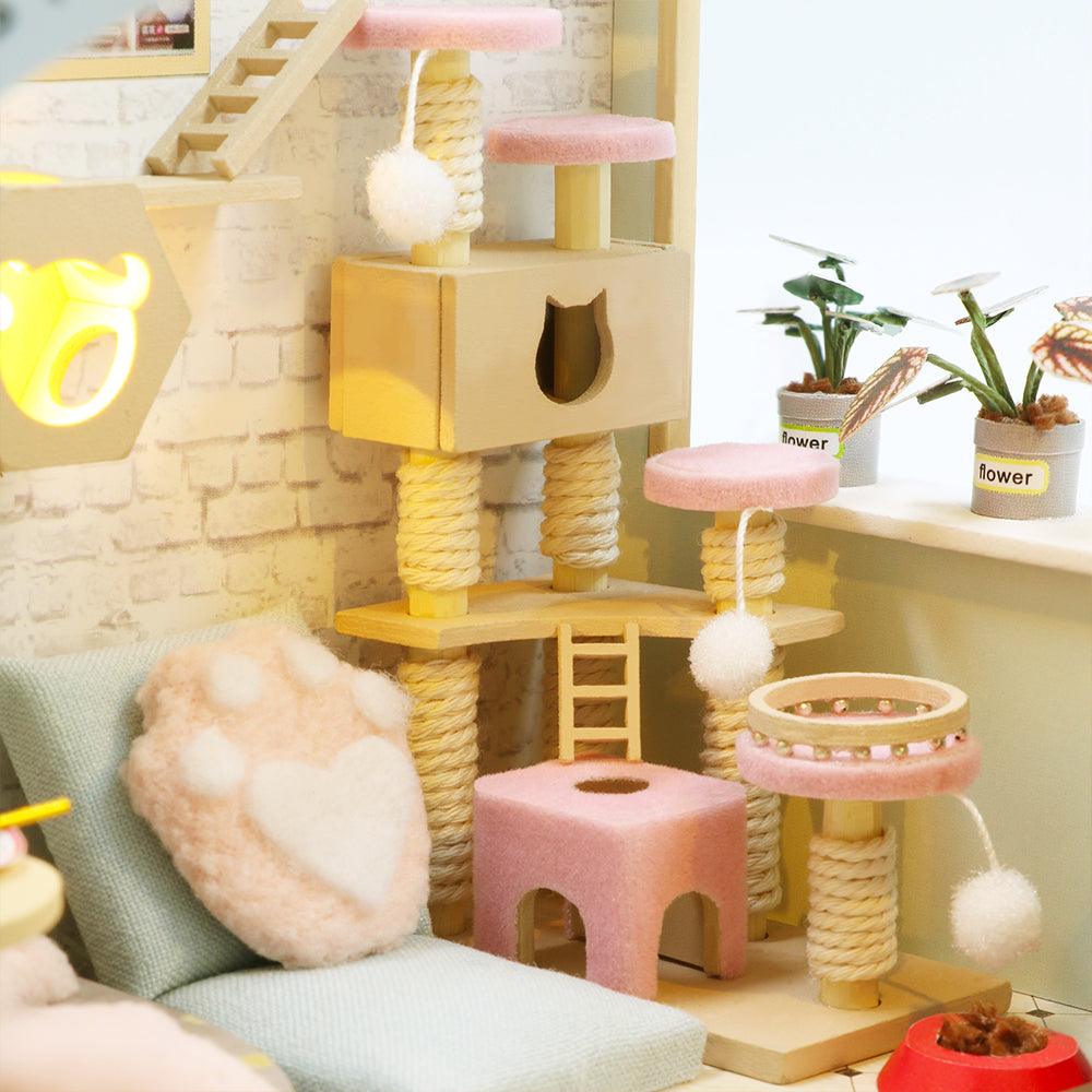 Puzzloria™ | DIY Dollhouse Kit (Cat Coffee Garden) - Puzzloria