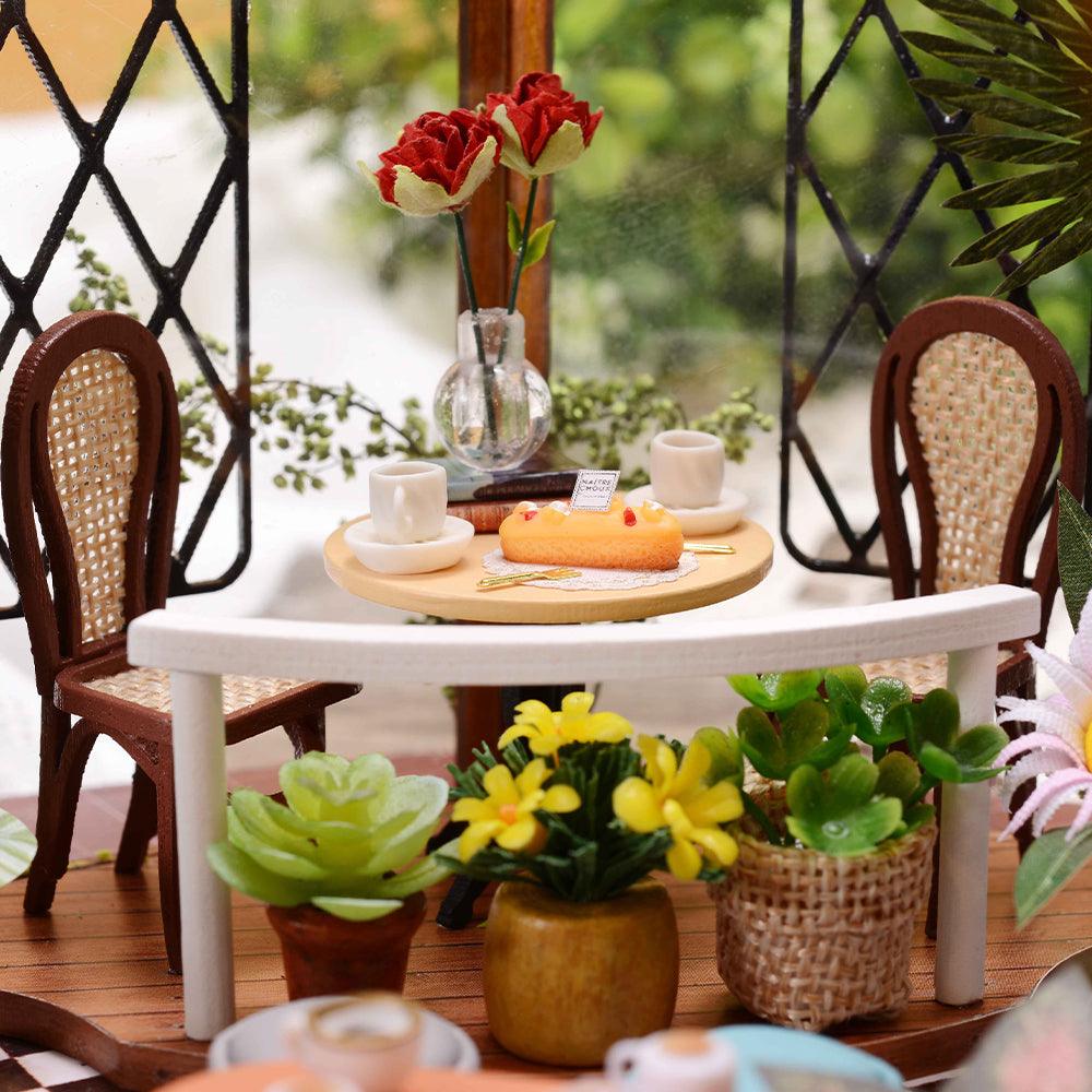 Puzzloria™ | DIY Dollhouse Kit (Garden Cafe) - Puzzloria