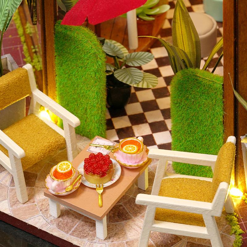 Puzzloria™ | DIY Dollhouse Kit (Garden Cafe) - Puzzloria