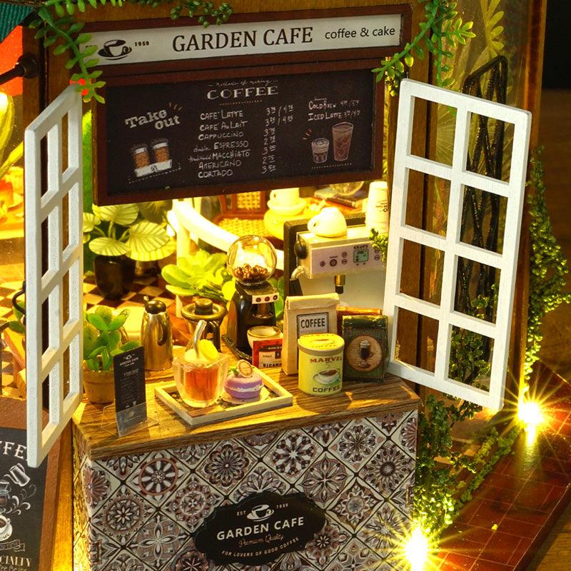 Puzzloria™ | DIY Dollhouse Kit (Garden Cafe) - Puzzloria