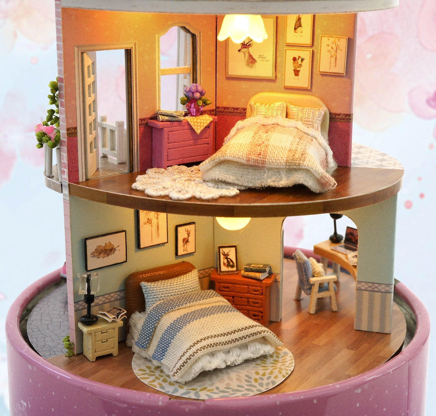 Puzzloria™ | DIY Dollhouse Kit (Meet at Corner) - Puzzloria