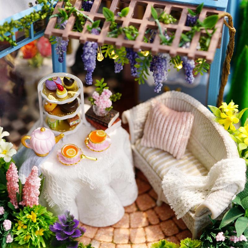 Puzzloria™ | DIY Dollhouse Kit (Rose Garden Tea House) - Puzzloria