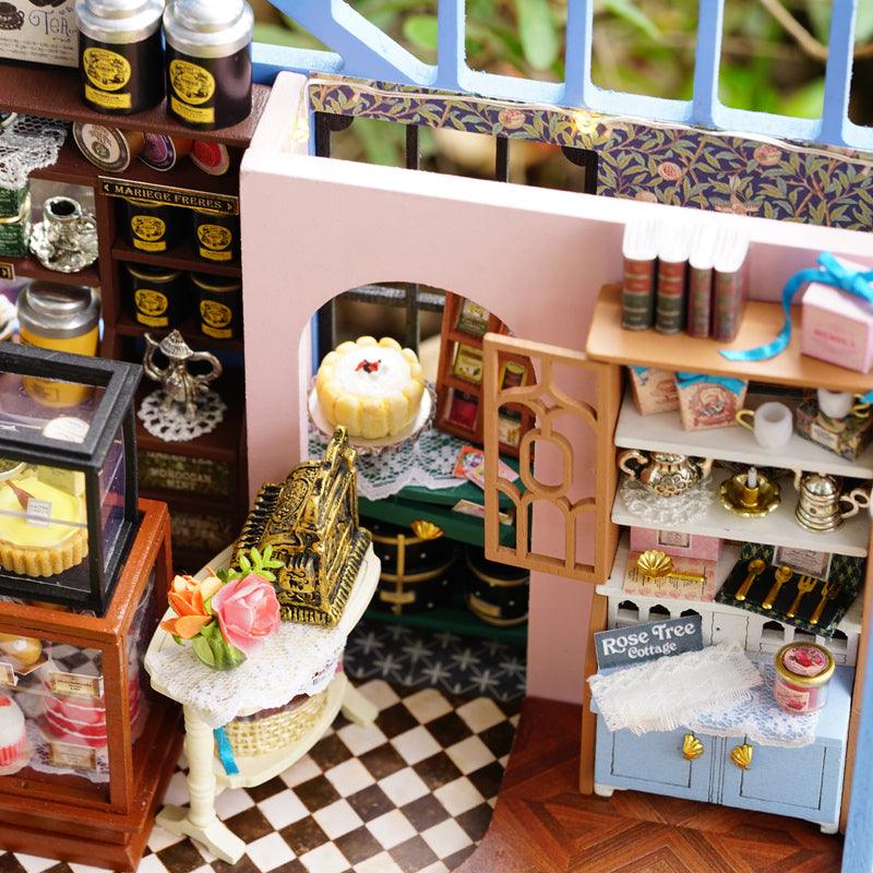 Puzzloria™ | DIY Dollhouse Kit (Rose Garden Tea House) - Puzzloria