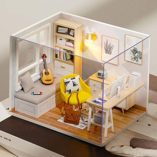 Puzzloria™ | DIY Dollhouse Kit ( Sunshine Room) - Puzzloria