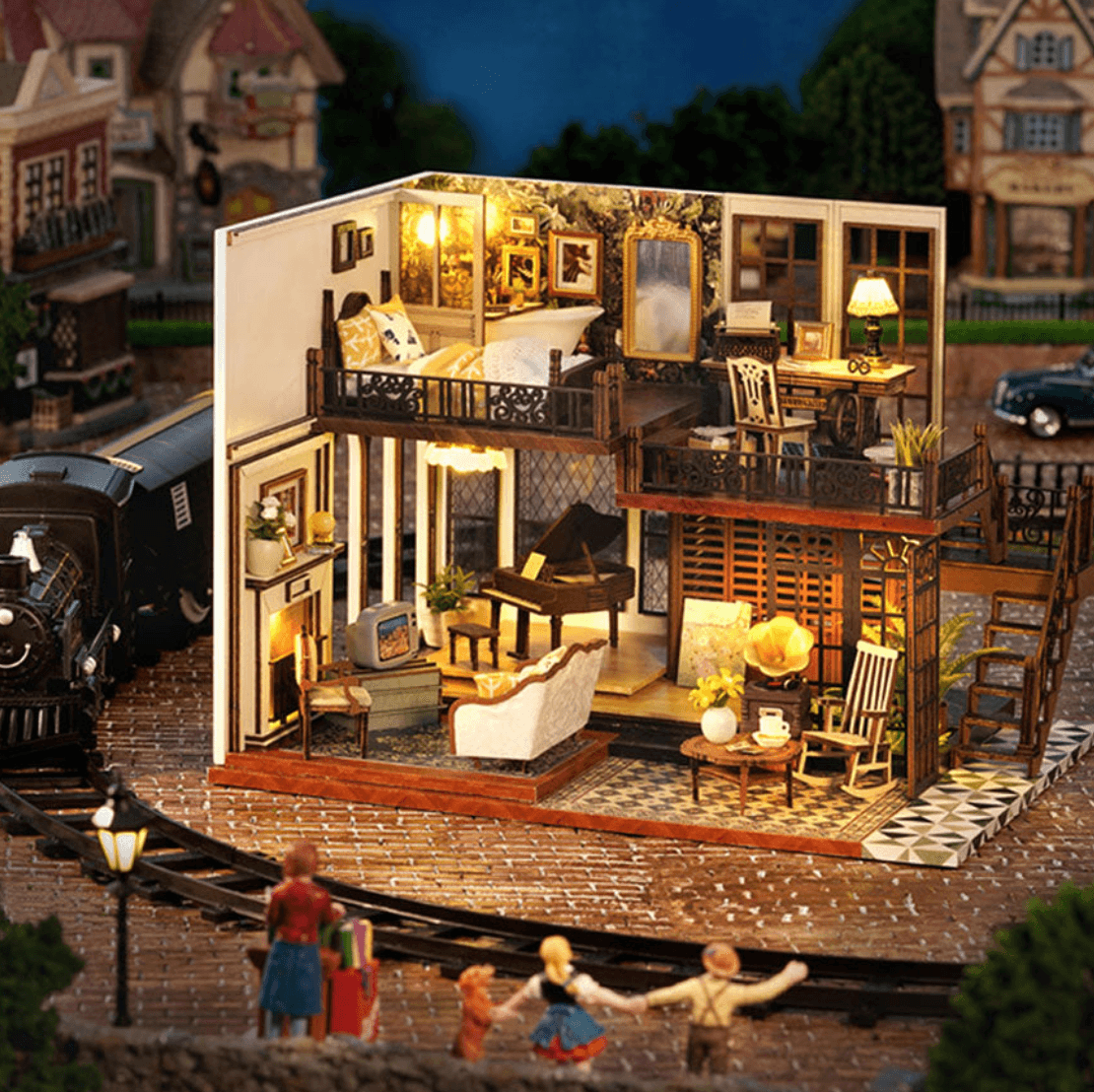 Puzzloria™ | DIY Dollhouse Kit (Time Impression) - Puzzloria
