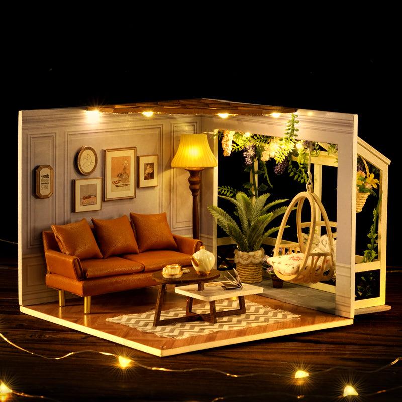 Puzzloria™ | DIY Dollhouse Kit (Warm Moment) - Puzzloria