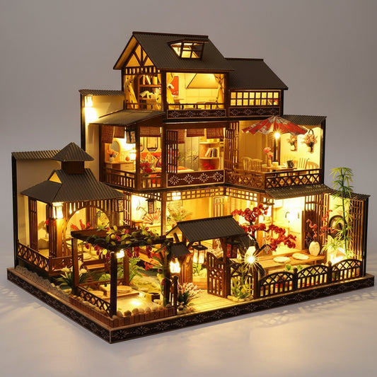 Puzzloria™ | DIY Dollhouse Kit (Yaquan Court) - Puzzloria