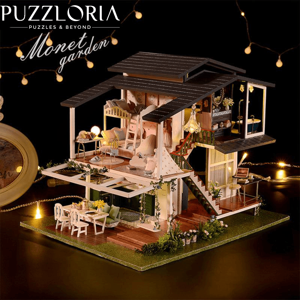 Puzzloria™ | Enchanted Monet's Garden Miniature DIY Kit - Puzzloria