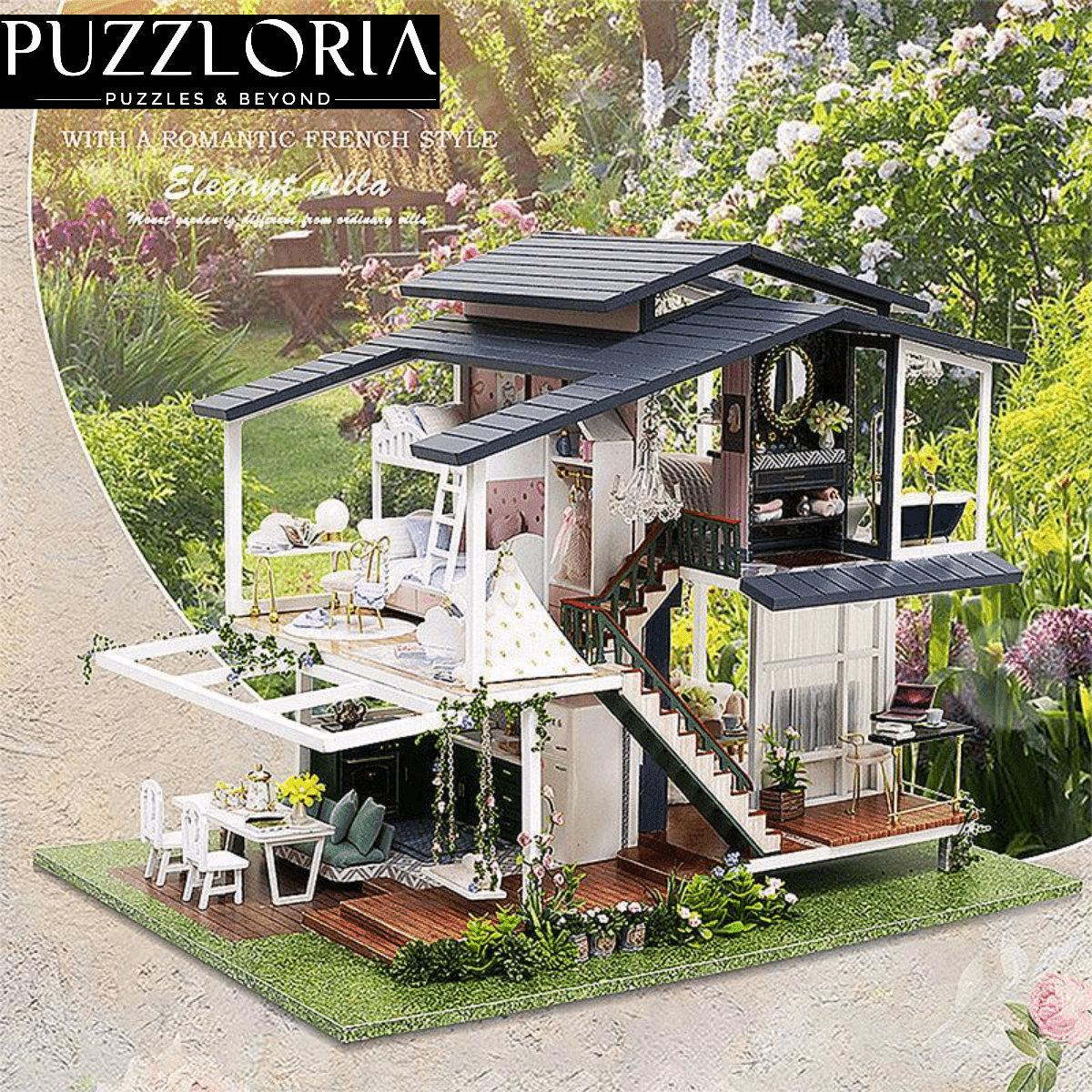 Puzzloria™ | Enchanted Monet's Garden Miniature DIY Kit - Puzzloria
