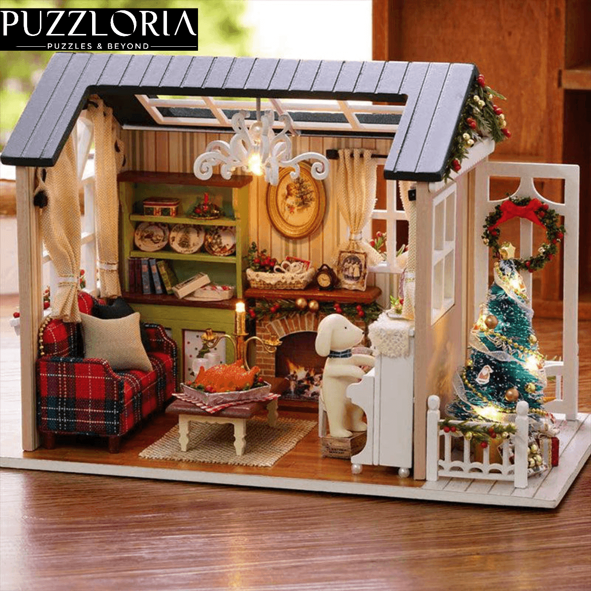 Puzzloria™ | Festive Holiday Time Miniature DIY Kit - Puzzloria
