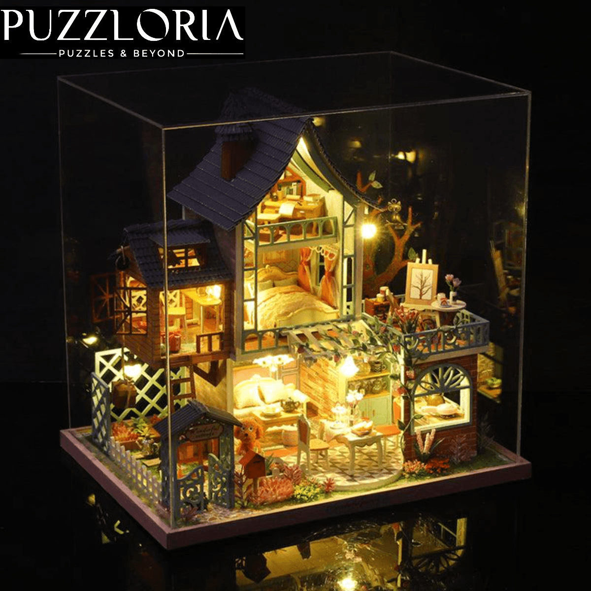 Puzzloria™ | Tropical Jungle Resort Miniature DIY Kit - Puzzloria