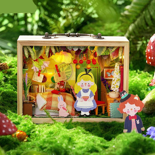 Puzzloria™ | DIY Dollhouse Kit (Small Wooden Box) - Puzzloria