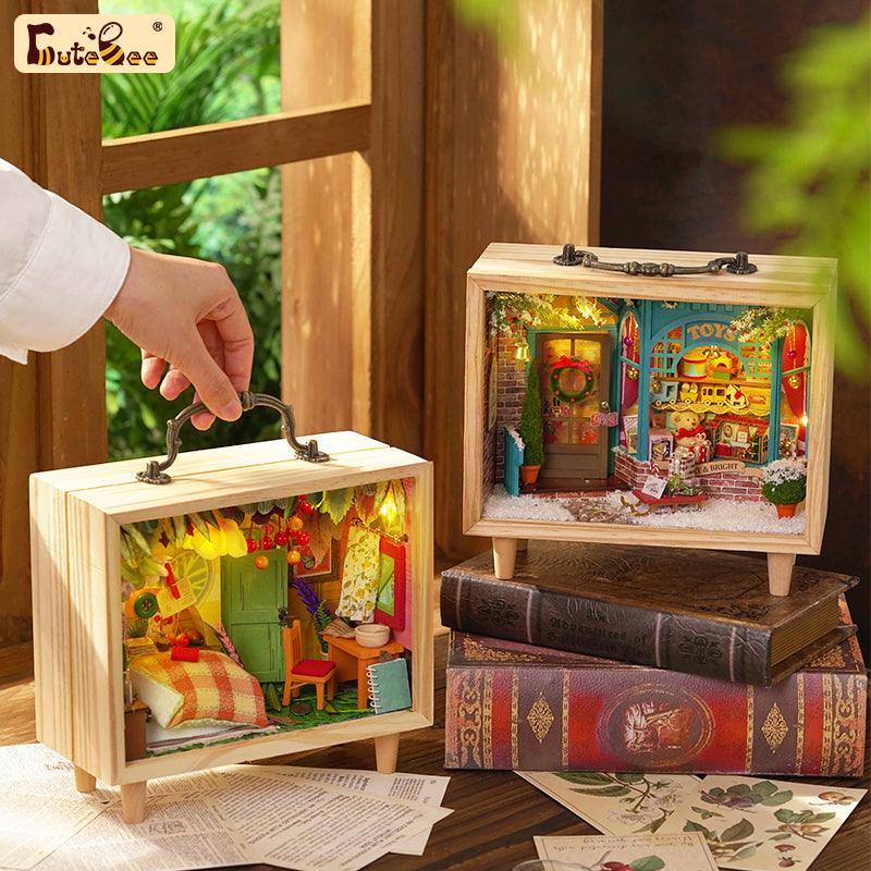Puzzloria™ | DIY Dollhouse Kit (Small Wooden Box) - Puzzloria