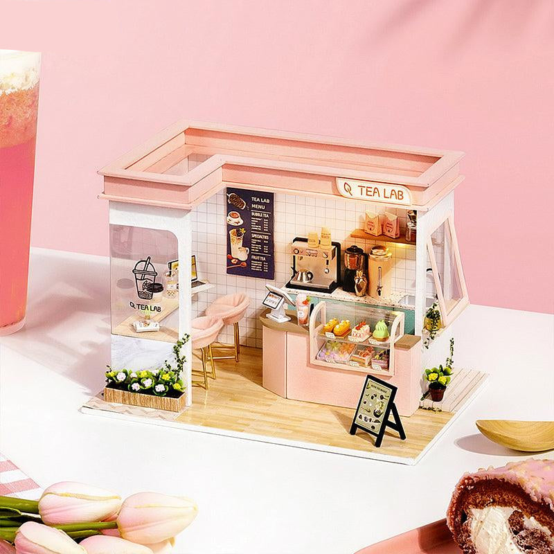Puzzloria™ | DIY Dollhouse Kit (Sunny Tea Station) - Puzzloria