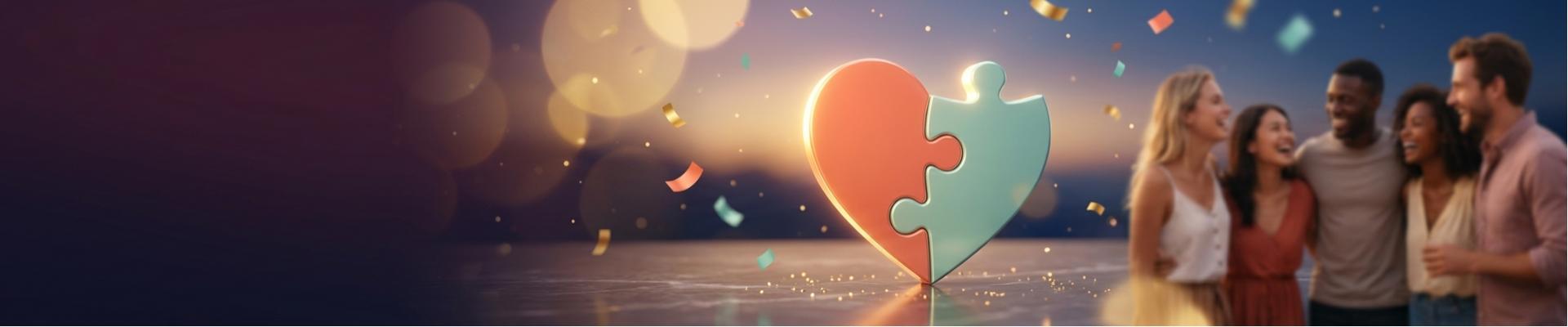 Friendship Day gift ideas: two best friends building a wooden 3D puzzle model kit together, DIY Puzzloria gifts for friends