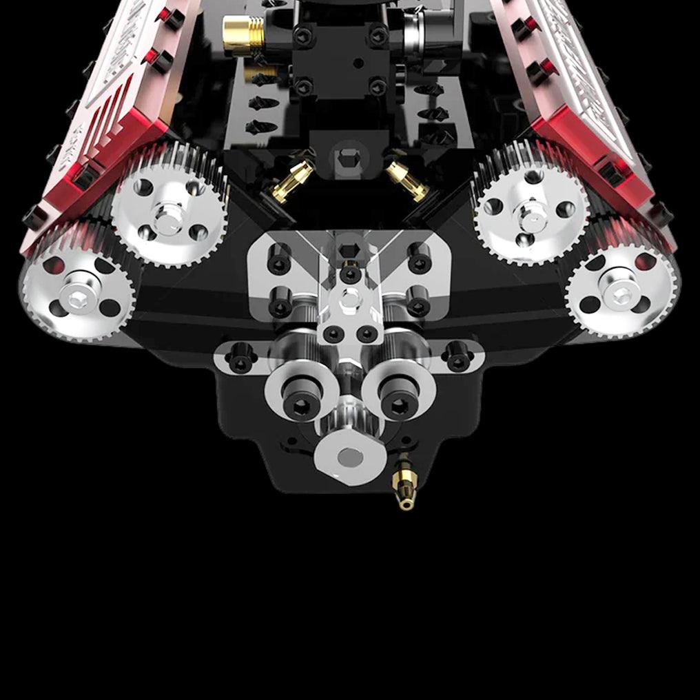 Puzzloria™ | DIY V8 Engine Model That Run 28cc Gasoline/Nitro Engine KIT FS-V800 - Puzzloria