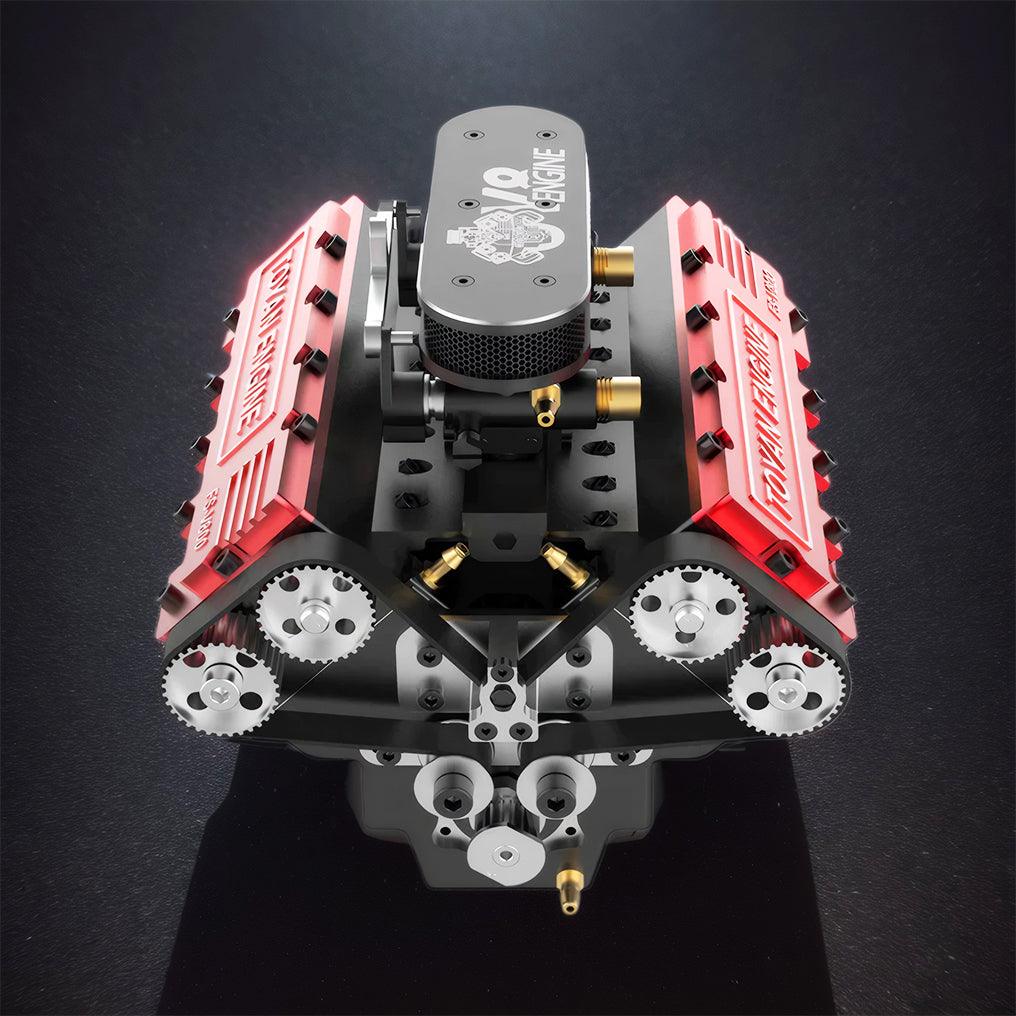 Puzzloria™ | DIY V8 Engine Model That Run 28cc Gasoline/Nitro Engine KIT FS-V800 - Puzzloria