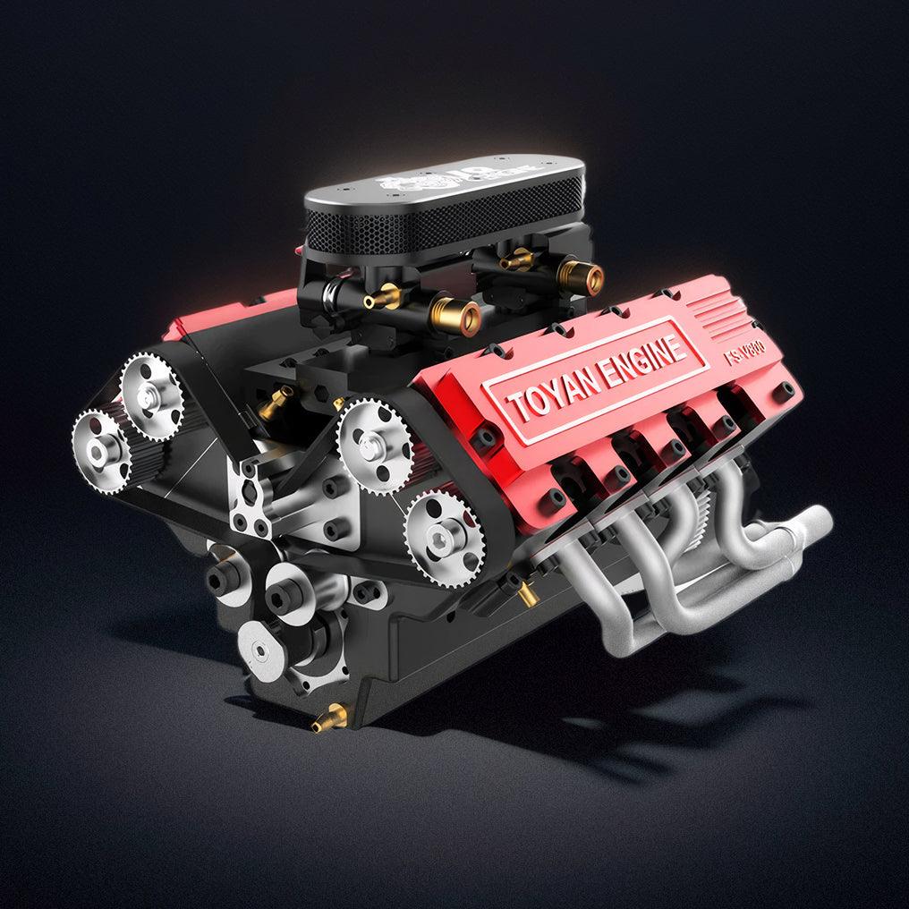 Puzzloria™ | DIY V8 Engine Model That Run 28cc Gasoline/Nitro Engine KIT FS-V800 - Puzzloria
