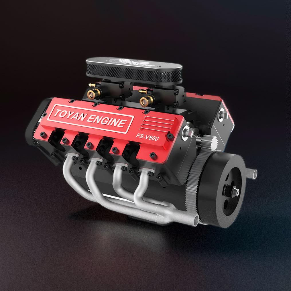 Puzzloria™ | DIY V8 Engine Model That Run 28cc Gasoline/Nitro Engine KIT FS-V800 - Puzzloria
