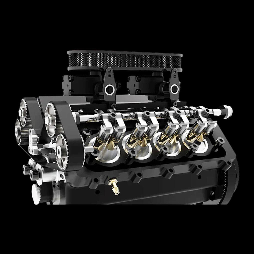Puzzloria™ | DIY V8 Engine Model That Run 28cc Gasoline/Nitro Engine KIT FS-V800 - Puzzloria