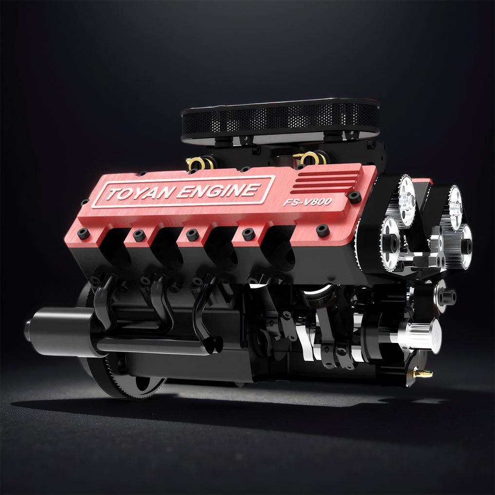 Puzzloria™ | DIY V8 Engine Model That Run 28cc Gasoline/Nitro Engine KIT FS-V800 - Puzzloria