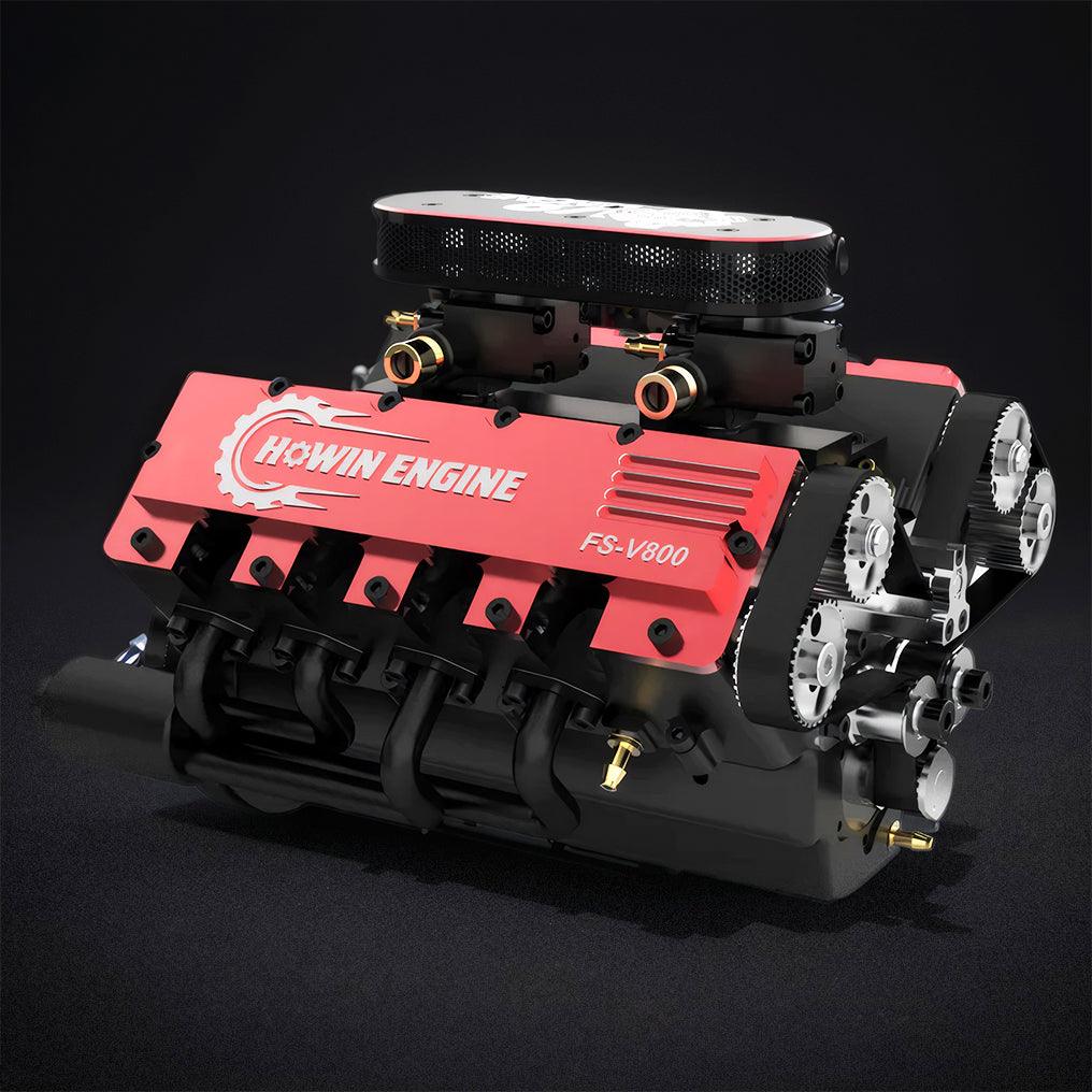 Puzzloria™ | DIY V8 Engine Model That Run 28cc Gasoline/Nitro Engine KIT FS-V800 - Puzzloria