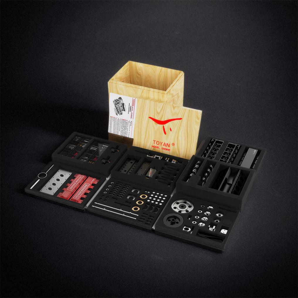 Puzzloria™ | DIY V8 Engine Model That Run 28cc Gasoline/Nitro Engine KIT FS-V800 - Puzzloria