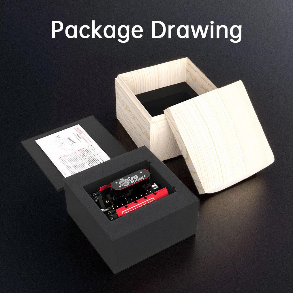 Puzzloria™ | DIY V8 Engine Model That Run 28cc Gasoline/Nitro Engine KIT FS-V800 - Puzzloria