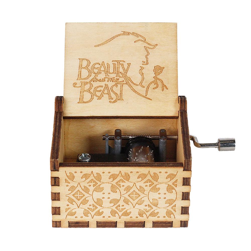 Puzzloria™ | Hand-Crank Wooden Music Box – Timeless Melodies, Perfectly Encased - Puzzloria