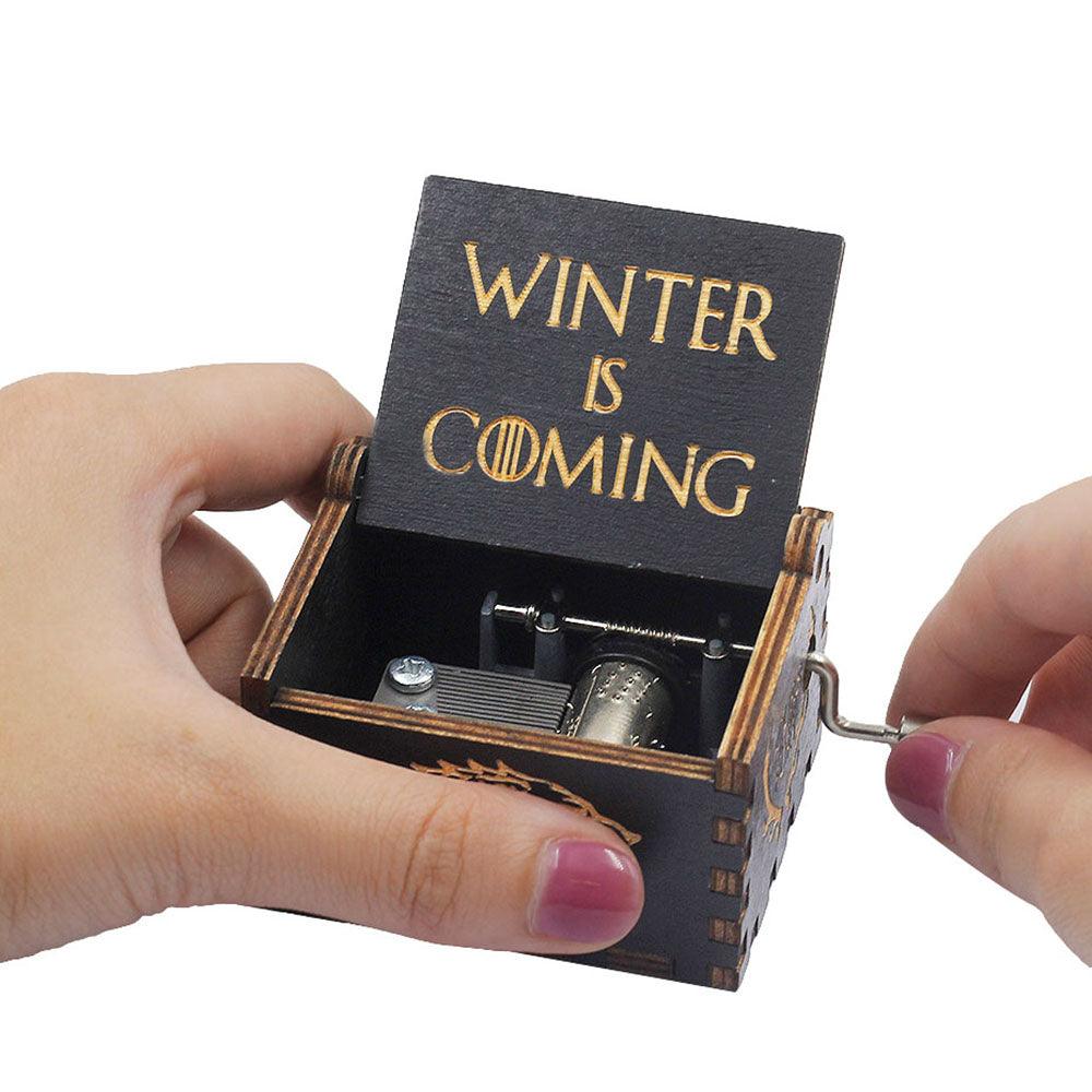 Puzzloria™ | Hand-Crank Wooden Music Box – Timeless Melodies, Perfectly Encased - Puzzloria