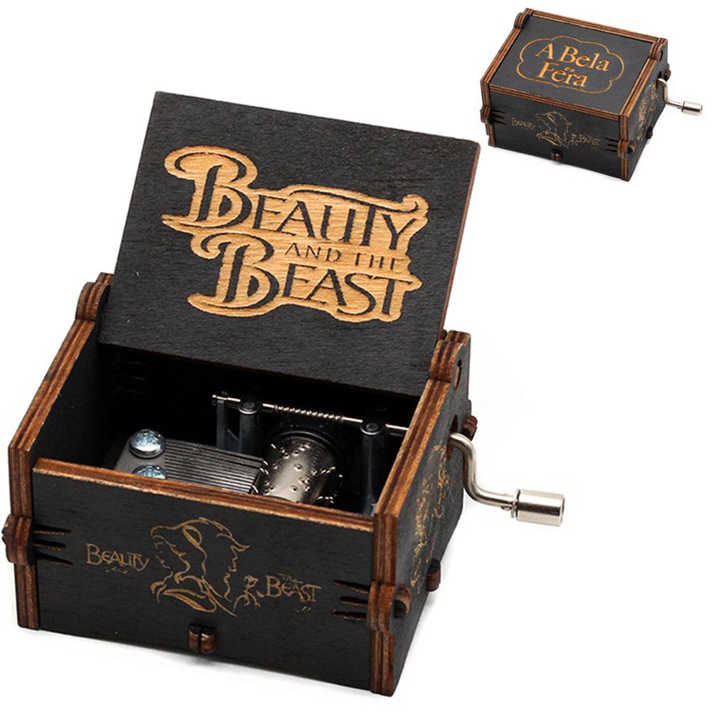 Puzzloria™ | Hand-Crank Wooden Music Box – Timeless Melodies, Perfectly Encased - Puzzloria