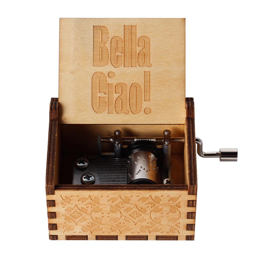 Puzzloria™ | Hand-Crank Wooden Music Box – Timeless Melodies, Perfectly Encased - Puzzloria