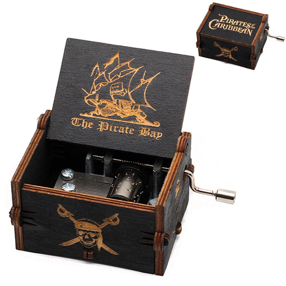 Puzzloria™ | Hand-Crank Wooden Music Box – Timeless Melodies, Perfectly Encased - Puzzloria