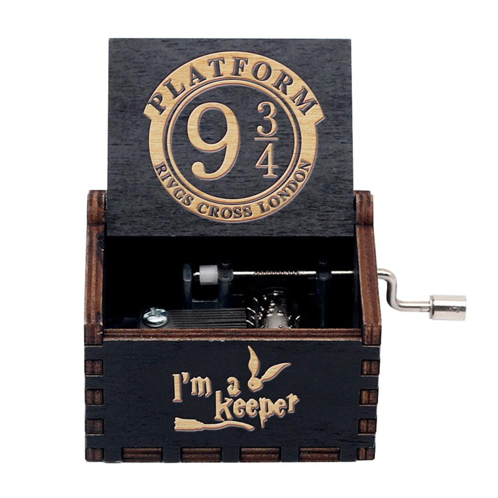 Puzzloria™ | Hand-Crank Wooden Music Box – Timeless Melodies, Perfectly Encased - Puzzloria