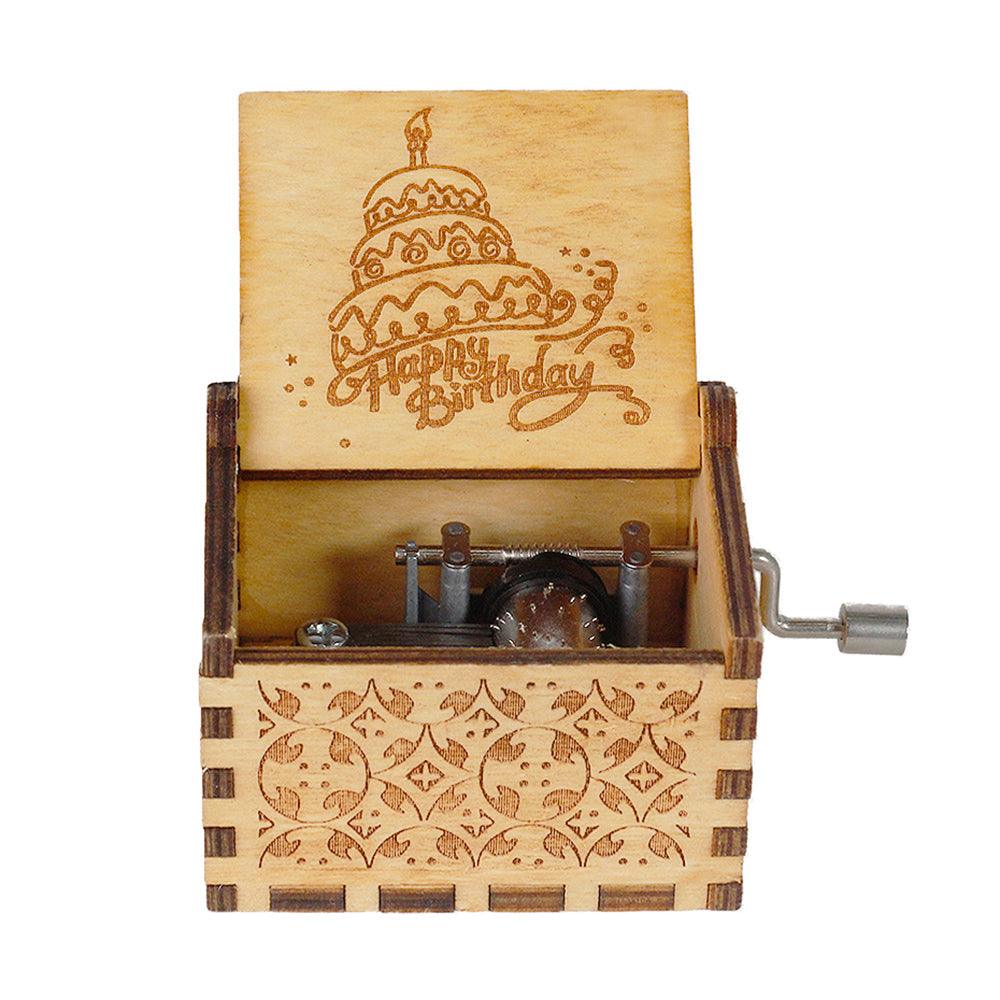 Puzzloria™ | Hand-Crank Wooden Music Box – Timeless Melodies, Perfectly Encased - Puzzloria
