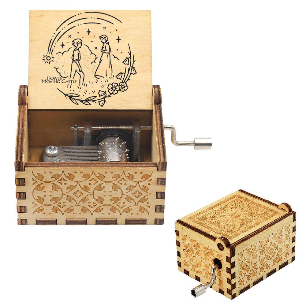 Puzzloria™ | Hand-Crank Wooden Music Box – Timeless Melodies, Perfectly Encased - Puzzloria