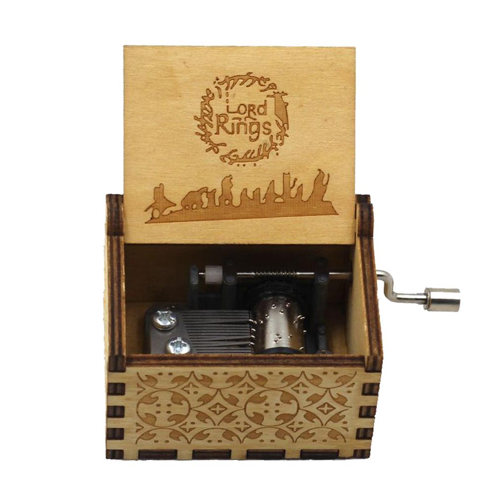 Puzzloria™ | Hand-Crank Wooden Music Box – Timeless Melodies, Perfectly Encased - Puzzloria